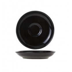 PLATO PARA TAZA BARISTA NEGRO  Ø 13 cm