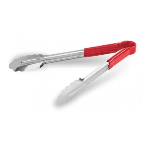 PINZA BUFFET 30CM ROJA ACERO INOXIDABLE PJ