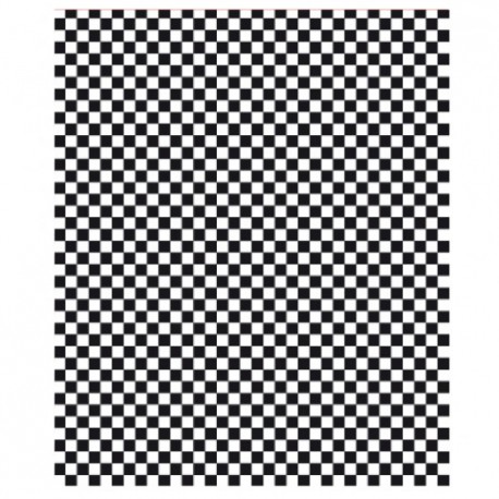 PAPEL ANTIGRASO 31x31cm - CUADROS NEGROS (1000ud)