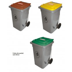 CUBO BASURA CON PEDAL 120L