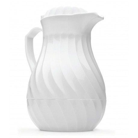 JARRA TERMO POLIPROPILENO CON PULSADOR 1,2 L BLANCO