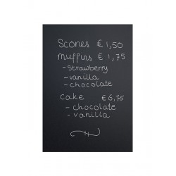 PACK 5 PIZARRAS NEGRAS A4 + 1 ROTULADOR TIZA BLANCO