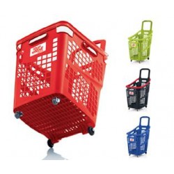 CESTA COMPRA 4 RUEDAS SHOP & ROLL 65 L