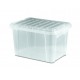 CUBETA CON TAPA 9L - TRANSPARENTE
