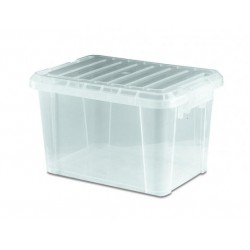 CUBETA CON TAPA 9L - TRANSPARENTE