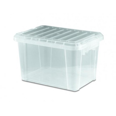 CUBETA CON TAPA 9L - TRANSPARENTE