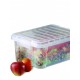 CUBETA CON TAPA 9L - TRANSPARENTE