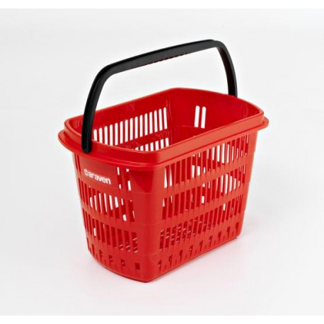 CESTA COMPRA DE MANO 30 L ROJA