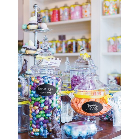 8 ADHESIVOS PIZARRA OVALADOS