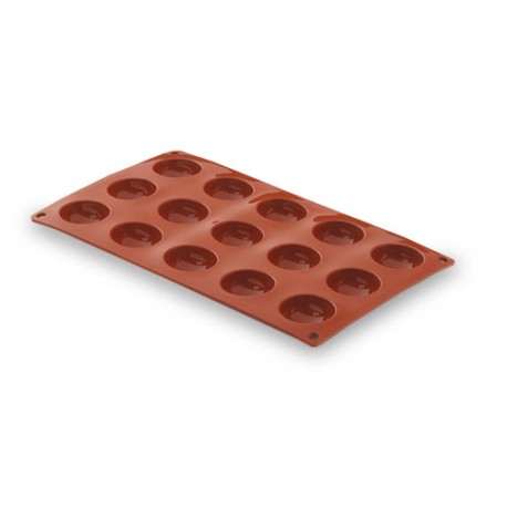 MOLDE SEMIESFERICA 15 CAVIDADES  Ø 40 mm 175x300x20 mm