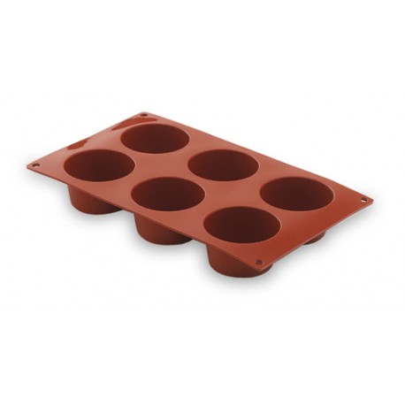 MOLDE MUFFIN 6 CAVIDADES Ø 70 mm 175x300x40 mm