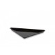 BANDEJA PLEXIGLAS TRIANGULAR NEGRO BRILLO 270x270x370x20mm