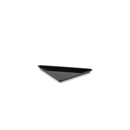 BANDEJA PLEXIGLAS TRIANGULAR NEGRO BRILLO 270x270x370x20mm