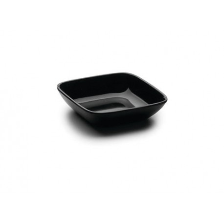 CUENCO BANDEJA 10x10cm  DELICATESSEN BLACK MELAMINA