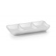 FUENTE 3 SALSA WHITE MELAMINA 19x8x3 cm