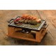 GRILL CON TABLA DE MADERA