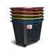 CESTA COMPRA 4 RUEDAS SHOP & ROLL 55 L COLORS