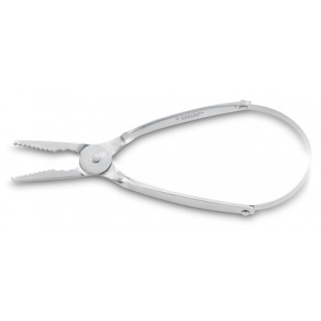 PINZA PEQUEÑOS MARISCOS INOX CON MUELLE 17,5 CM 3C