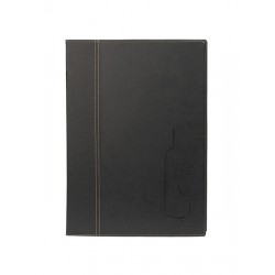 CARTA VINOS A4 TRENDY - NEGRO