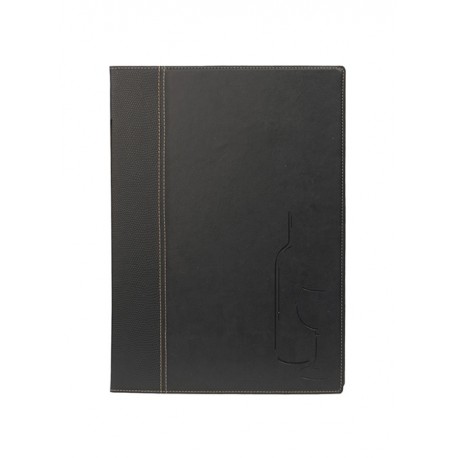 CARTA VINOS A4 TRENDY - NEGRO