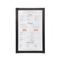 PORTA MENU MAGNETICO NEGRO 33x21,5 cm