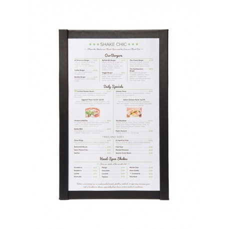 PORTA MENU MAGNETICO NEGRO 33x21,5 cm