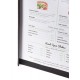 PORTA MENU MAGNETICO NEGRO 33x21,5 cm