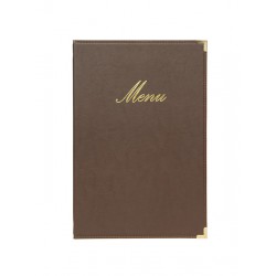 PORTAMENUS A4 CLASSIC MARRON