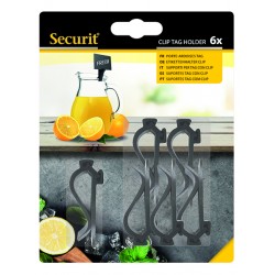 SOPORTE CLIP NEGRO (6 ud.)