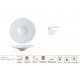 PLATO GOURMET PORCELANA BLANCA 28 CM