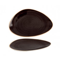 PLATO TRIANGULAR SERIE TERRA MOKA (6 UD.)