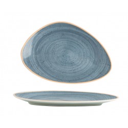 PLATO TRIANGULAR SERIE TERRA AZUL (6 UD.)