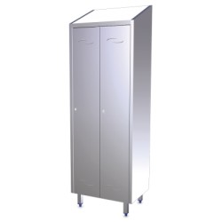 TAQUILLA MEDIANA DE ACERO INOX  2 PUERTAS