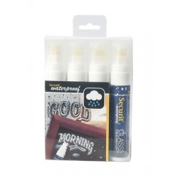 BLISTER 4 ROTULADORES TIZA SMA820 BLANCOS TR:7-15MM