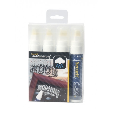 BLISTER 4 ROTULADORES TIZA SMA820 BLANCOS TR:7-15MM