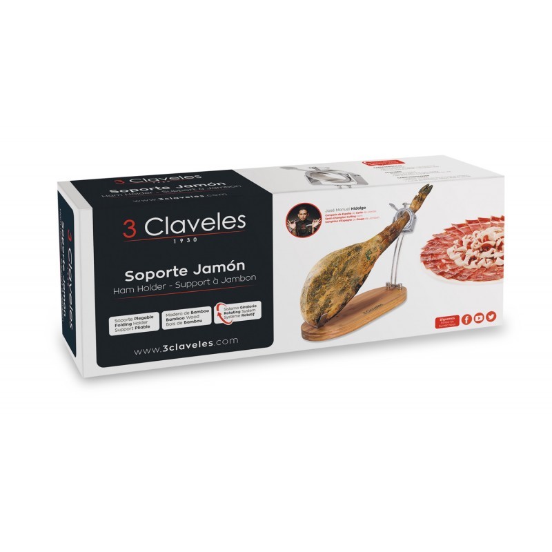 Jamonero Giratorio Basculante 3 Claveles