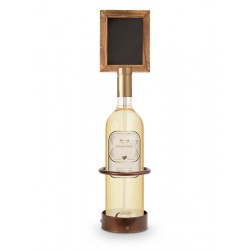EXPOSITOR DE BOTELLAS CON PIZARRA