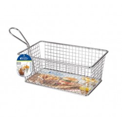 CESTILLO INOX GOURMET RECTANGULAR 20x12x8 cm