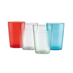 VASO POLICARBONATO Ø70 x 102 mm 250 cc SIN BPA