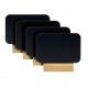 MINI CABALLETE SILHOUETTE RECTANGULAR (4 ud) MADERA