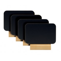 MINI CABALLETE SILHOUETTE RECTANGULAR (4 ud) MADERA