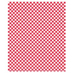 PAPEL ANTIGRASO 31x31cm - CUADROS ROJOS (1000ud)