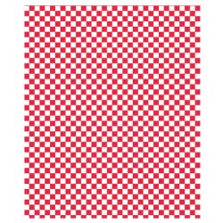 PAPEL ANTIGRASO 31x31cm - CUADROS ROJOS (1000ud)