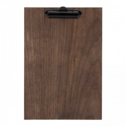 PORTA MENU MADERA CON PINZA 33x23cm WALNUT