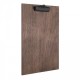 PORTA MENU MADERA CON PINZA 33x23cm WALNUT