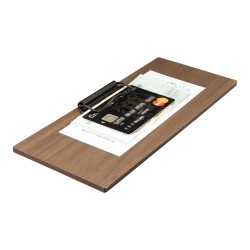 PORTA CUENTAS MADERA CON PINZA 24x10cm