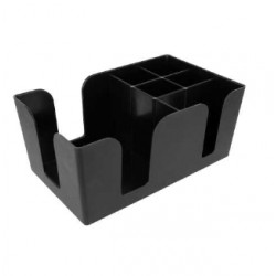 ORGANIZADOR DE BARRA 24x14,5x10,5 CM NEGRO PLÁSTICO SERVILLE