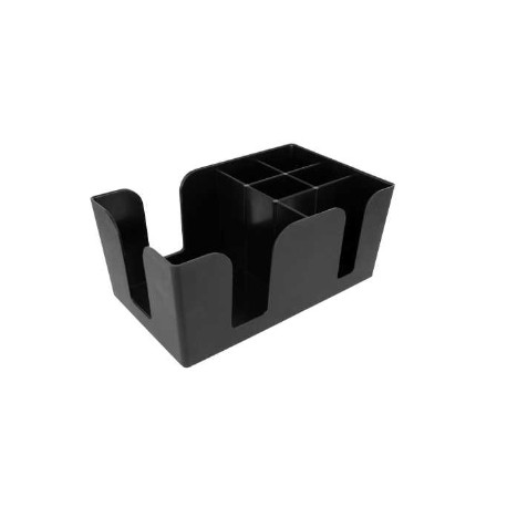 ORGANIZADOR DE BARRA 24x14,5x10,5 CM NEGRO PLÁSTICO SERVILLE