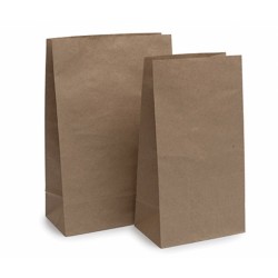 BOLSA AMERICANA PAPEL 26x41+14cm KRAFT  ( 200 UD)